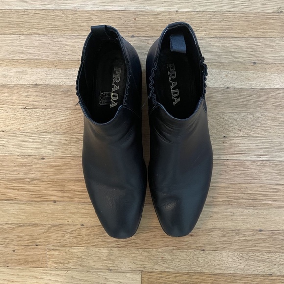 PRADA Saffiano Leather Chelsea Boots main image 4